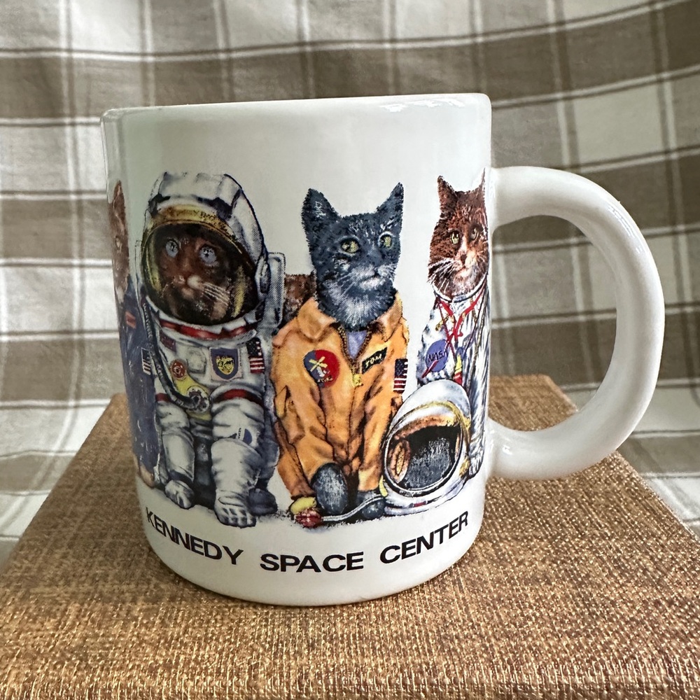 Kennedy Space Center Cat Mug